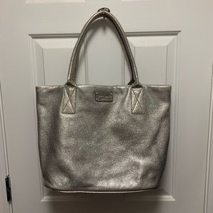 Silver Metallic Kate Spade Tote ♠️